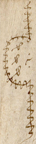 Chrismon in einer Urkunde König Ottos III.